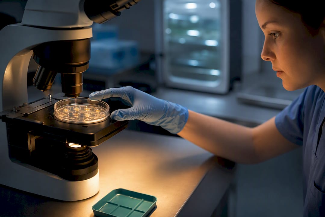 Oocyte maturation work in fertility laboratory